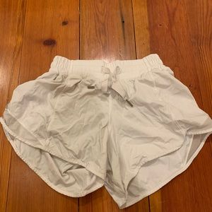 white long lulu lemon shorts